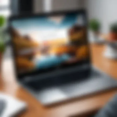 A user exploring productivity applications on a Chromebook