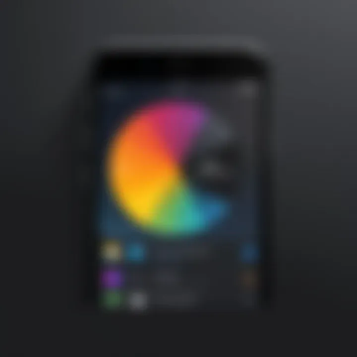 Settings menu for syncing photos on iOS device