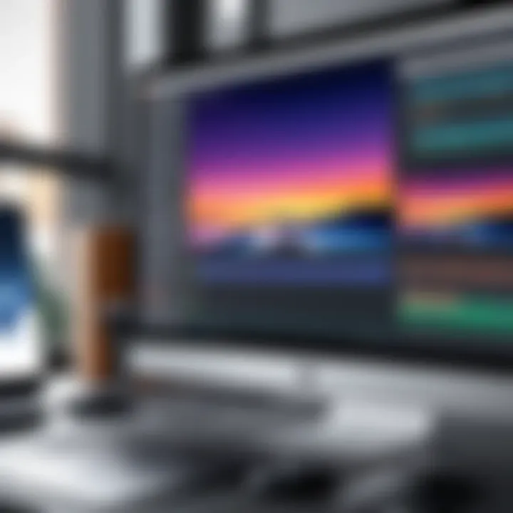 A digital editing screen showcasing software tools for background manipulation.