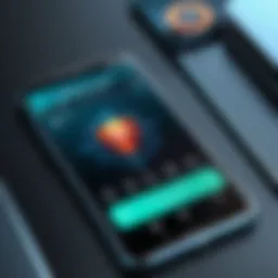 A modern smartphone displaying an antivirus app interface