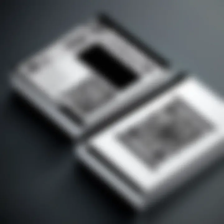 A QR code integrated into a business card design