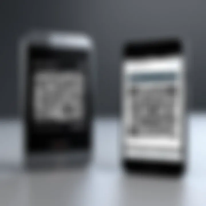 An illustrated comparison chart of top QR reader applications
