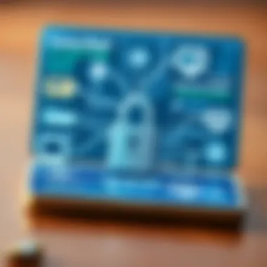 Illustration of data encryption concept for digital privacy