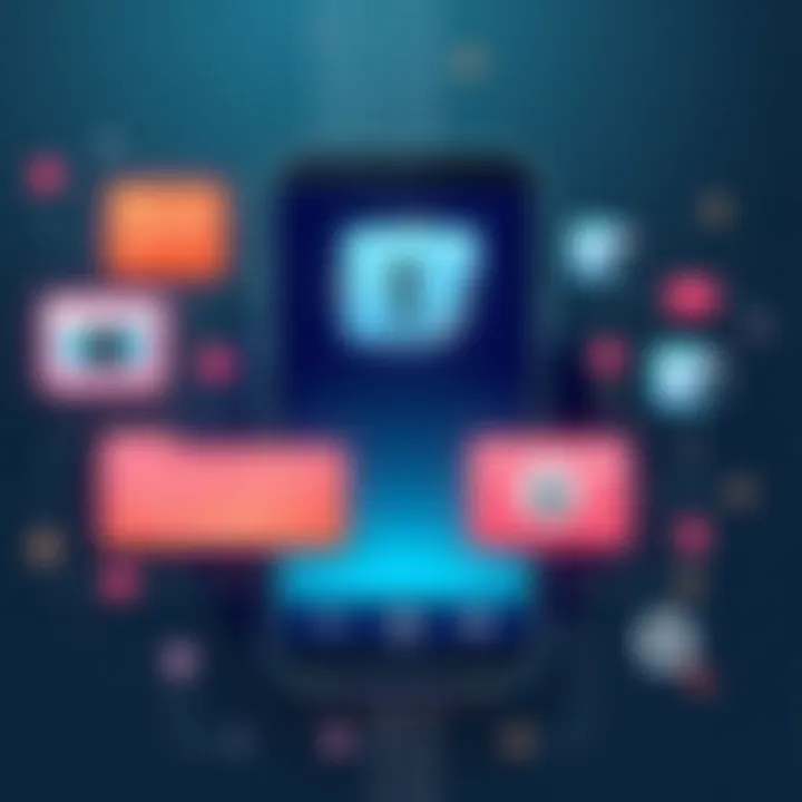 Secure Android app interface showcasing hidden images