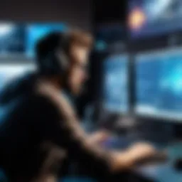 A gaming editor analyzing gameplay footage