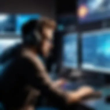 A gaming editor analyzing gameplay footage