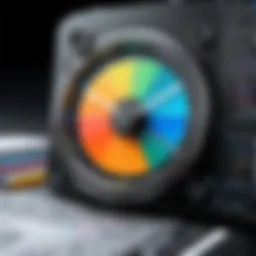 A digital canvas displaying a vibrant time lapse drawing in progress