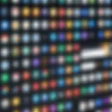 Visual representation of popular app categories