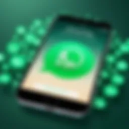 Visual representation of WhatsApp chat migration