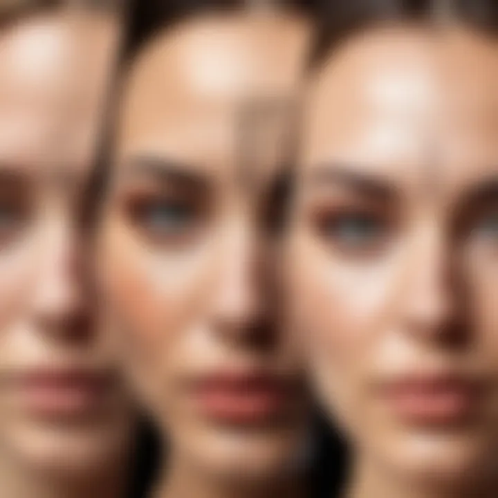 A visual representation of underlying algorithms used in face editing technologies.