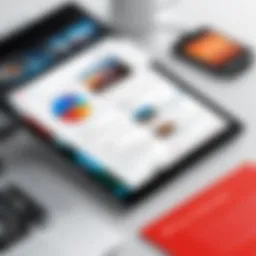 A sleek interface of a photo-to-PDF software showcasing its features