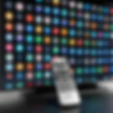 Available Apps for TV Control Various apps available for controlling a television.