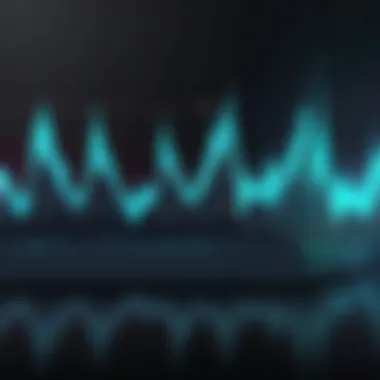Audio Waveform to Text Conversion Illustration of audio waveform transforming to text