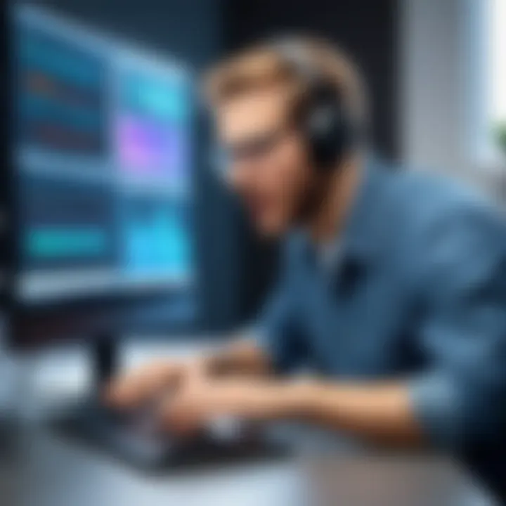 Visual representation of sound troubleshooting on a computer