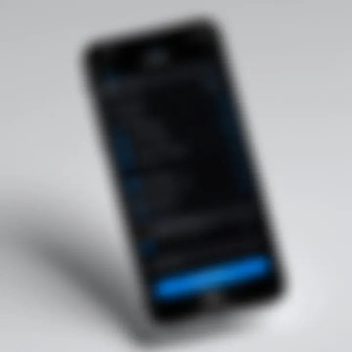 Privacy settings within the True Caller app