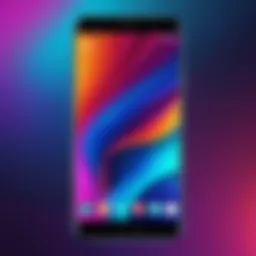A vibrant GIF transformed into a mesmerizing live wallpaper on a smartphone screen