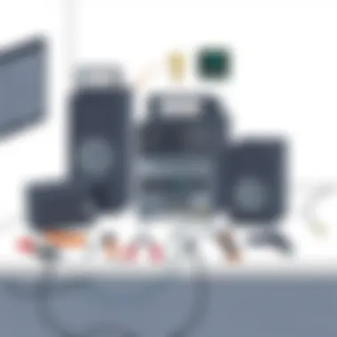 Maintaining a 2.1 audio system with tools and equipment