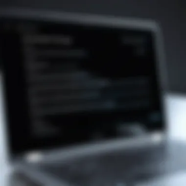 Common Error Messages on Broken Chromebooks Close-up of a Chromebook screen displaying error messages