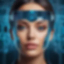 An abstract representation of deepfake technology
