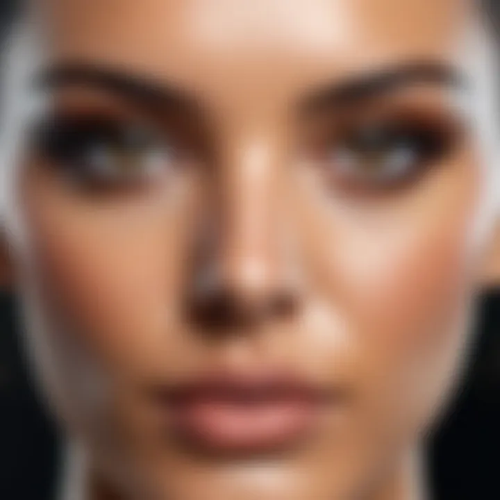 A digital representation showcasing various face overlay applications in action