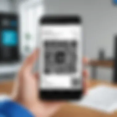 Diagram showcasing benefits and drawbacks of QR code scanning