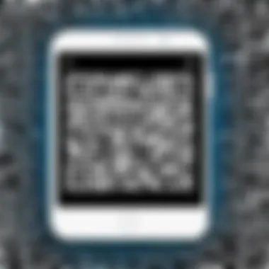 Visual representation of QR code scanning in Google Play
