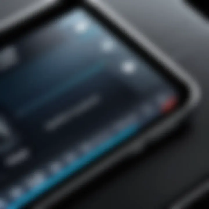 Illustration of Switch Control interface on iPhone