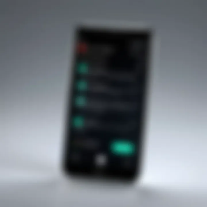 A smartphone screen displaying a blocked contact notification.