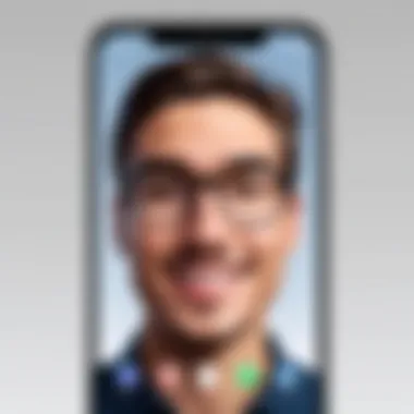 Exploring the FaceTime Call Screen Features A detailed view of the FaceTime call screen displaying various features.