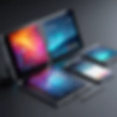 Technological Trends Shaping User Experience Visual representation of technological trends influencing user experience with foldable devices.