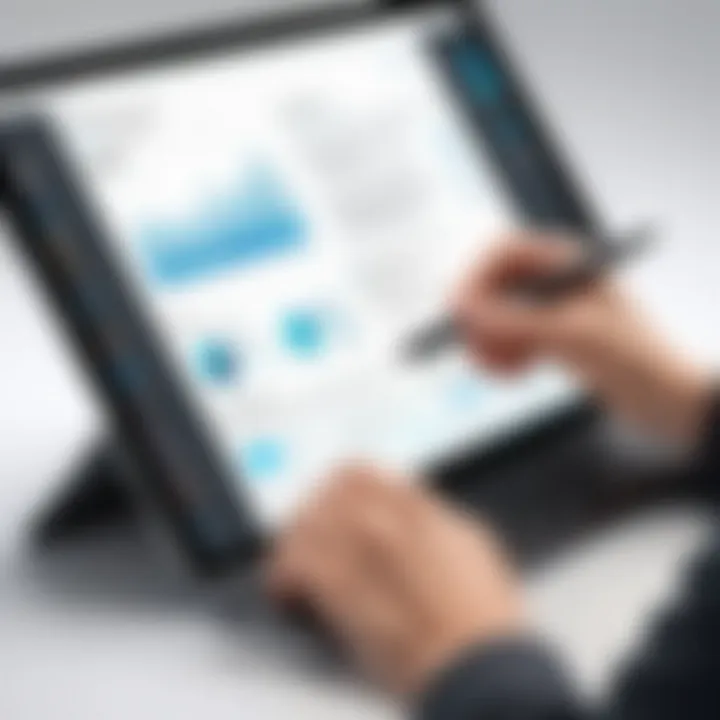User interacting with the Spen Fold Edition, demonstrating its usability and unique features.