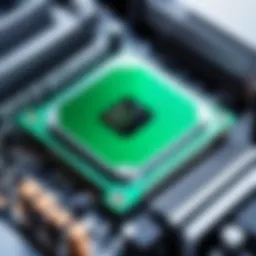 Close-up of thermal paste application on a GPU.