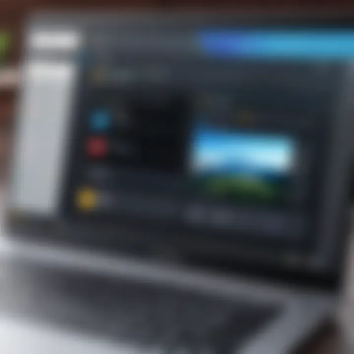 User-friendly interface of a video recording application