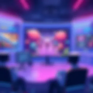 Modern Browser Game Interface A stunning visual of a modern browser game interface showcasing vibrant graphics and user engagement