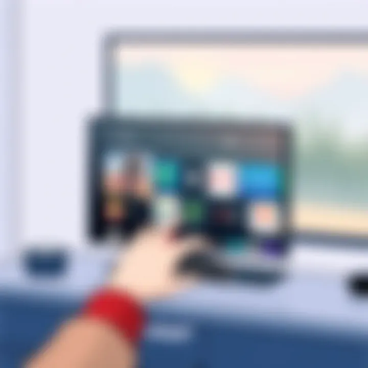 User accessing content on Fire Stick