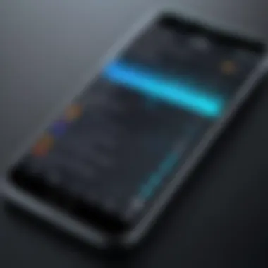 Visual representation of leading song finder applications on a smartphone