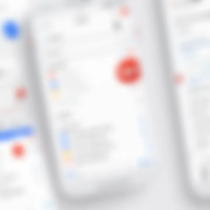 Gmail Chat Interface Gmail app chat interface showcasing conversation threads