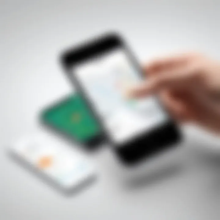 User selecting the device to locate
