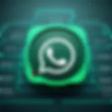 Illustration of WhatsApp message link concept