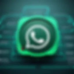 Illustration of WhatsApp message link concept