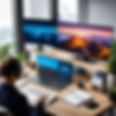 Remote Work Solutions with Virtual Desktops A depiction of remote work solutions powered by virtual desktop streamers