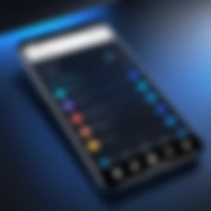 Screen showing unique functionalities of the Vivo Message App