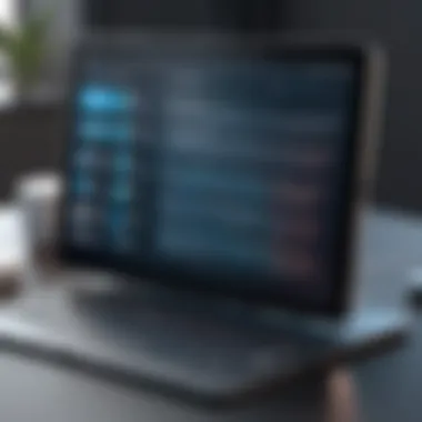 Diverse Applications of Voice Typing Illustration of various voice typing applications on a tablet.
