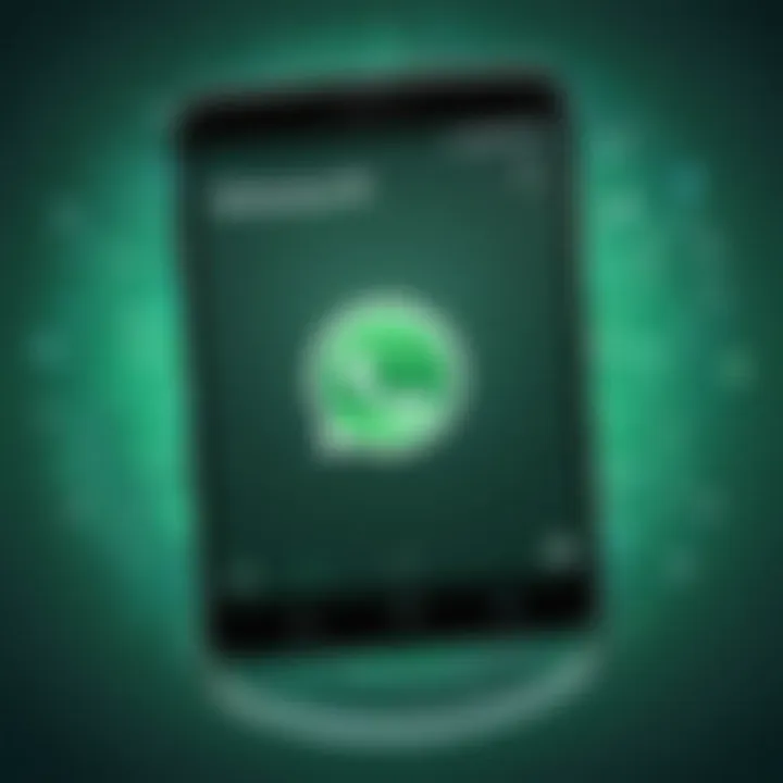 Screenshot showcasing WhatsApp Web in action