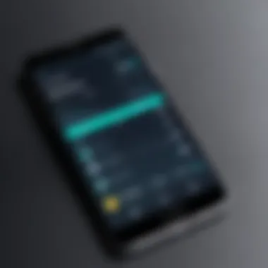 Music Downloading App Interface on Android A smartphone screen showcasing a music downloading app interface.
