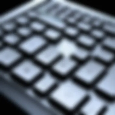 Key Features of Wireless Keyboards for iPad Mini Close-up view of essential features on a wireless keyboard designed for iPad Mini